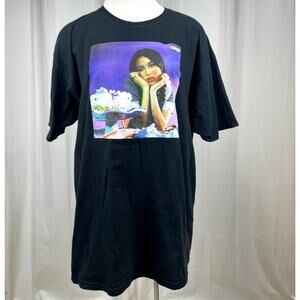 OLIVIA‎ RODRIGO Unisex T-Shirt (XL) SOUR Cotton Graphic Bandtee Black Brat Pop
